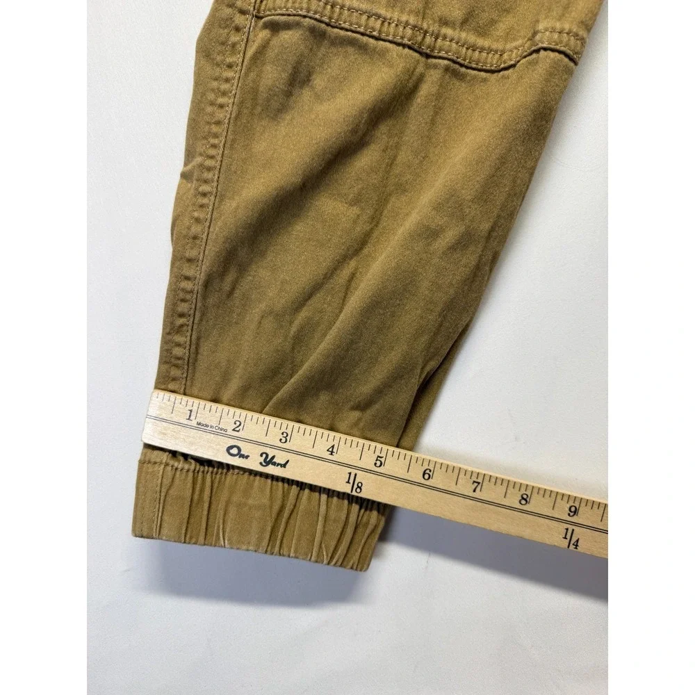 WXYZ Los Angeles Jogger Pants Mens Large‎ Khaki Cotton Tapered Leg Cargo Pockets